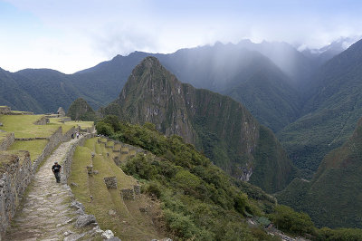 Machu Picchu view from Gate of the Sun