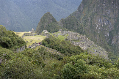 Machu Picchu view from Gate of the Sun