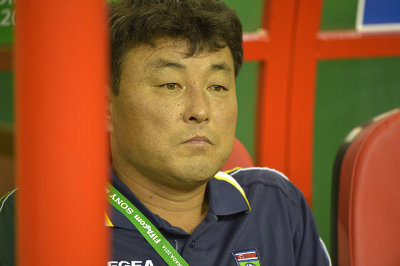 Hwang Yong Bong head coach of North Korea
