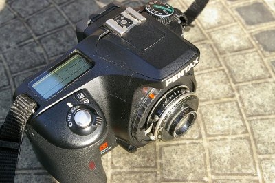 Argus 4.5 Model A Lens with Pentax K100 D