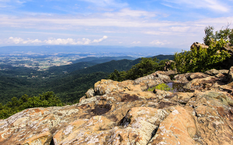 View from the Franklin Cliffs in Shenandoah National Park