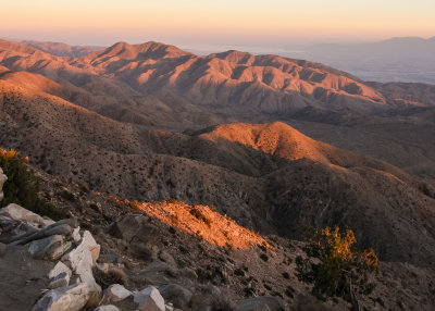 Sunset from Keys View in Joshua Tree National Park
