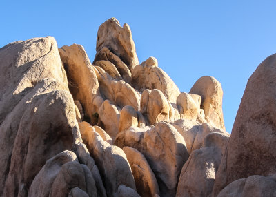 Detail of rock formation in Joshua Tree National Park