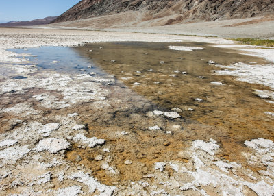 Badwater Pool in the Badwater Basin in Death Valley National Park