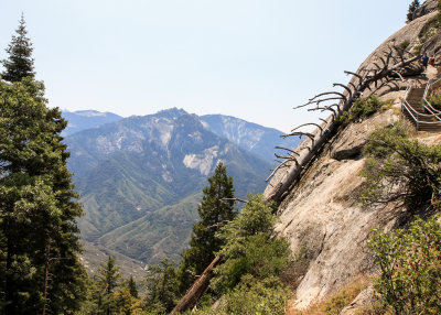 The climb to the top of Moro Rock in Sequoia National Park