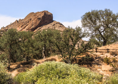 The Balconies from the valley in Pinnacles National Park