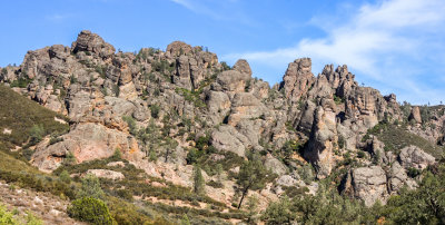 Looking up at the High Peaks in Pinnacles National Park