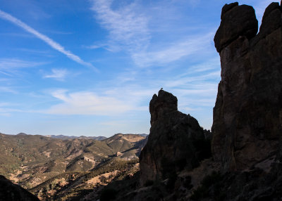 Early morning view of the surrounding area from the Juniper Canyon Trail in Pinnacles National Park