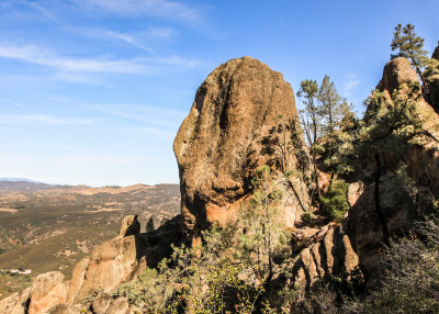 Looking out over the surrounding area from the High Peaks in Pinnacles National Park