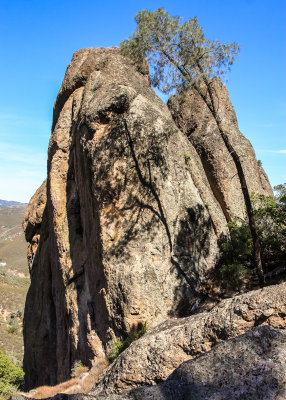 Rock formation on the Tunnel Trail in Pinnacles National Park