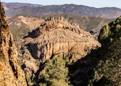 Looking down on the Balconies in Pinnacles National Park