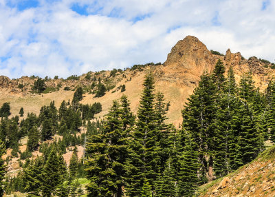 Pilot Pinnacle (8886 ft) in Lassen Volcanic National Park