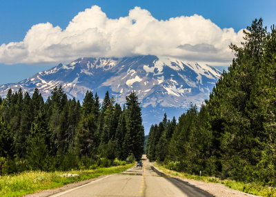 Mount Shasta as seen from California Highway 89 traveling north