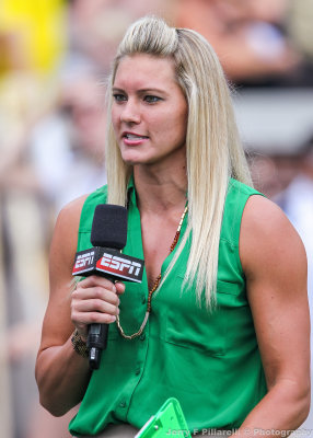 ESPN sidelines reporter Steffi Sorenson files a report
