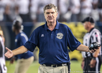 Georgia Tech Yellow Jackets Head Coach Paul Johnson wants answers from an official
