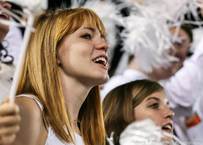 Tech Fan cheers for her team