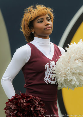 Alabama A&M Cheerleader entertains the Bulldog fans