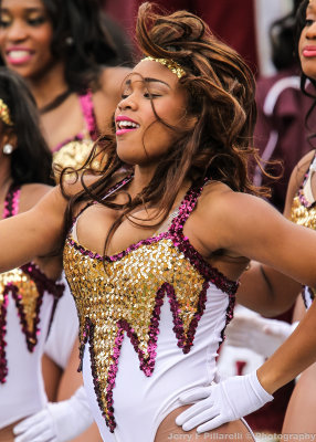 Alabama A&M Dancer performs for the crowd