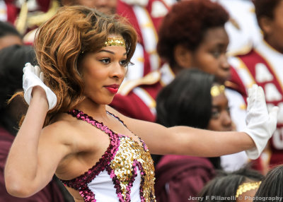 Alabama A&M Dancer performs in the stands