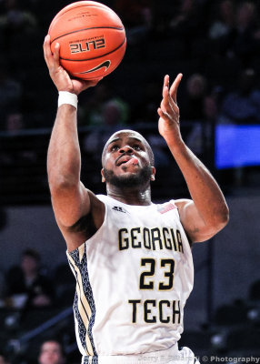 Georgia Tech G Golden puts up a shot in the lane