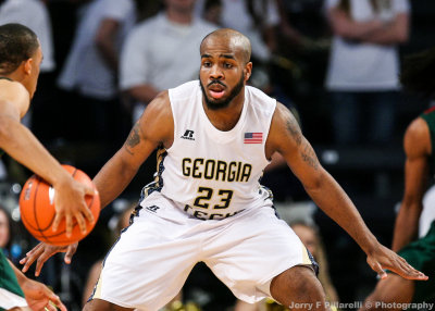 Georgia Tech G Golden fronts a Mississippi Valley State ball handler