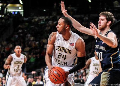 Jackets F Holsey is fronted by Fighting Irish F Burgett