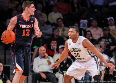 Tech G Heyward fronts Cavaliers G Joe Harris