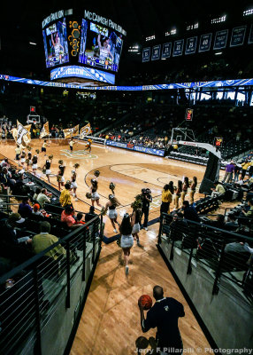 Pregame festivities in the Hank McCamish Pavilion