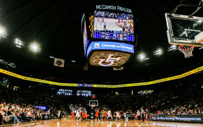 In-game view of the Hank McCamish Pavilion
