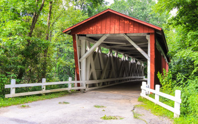 Everett Road Covered Bridge in Cuyahoga Valley National Park