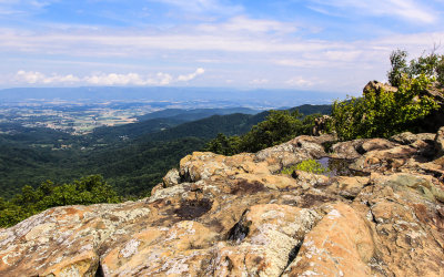 View from the Franklin Cliffs in Shenandoah National Park