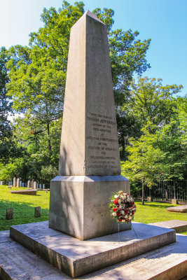 Burial site of Thomas Jefferson, third President of the United States