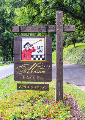 Signpost for Michie Tavern near Monticello