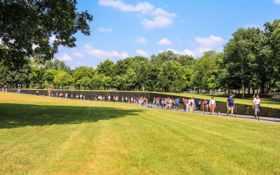 The Vietnam Veterans Memorial in Washington DC