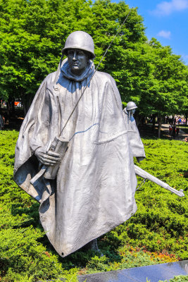 The Korean War Veterans Memorial in Washington DC