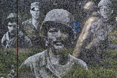 Reflecting Wall at the Korean War Veterans Memorial in Washington DC