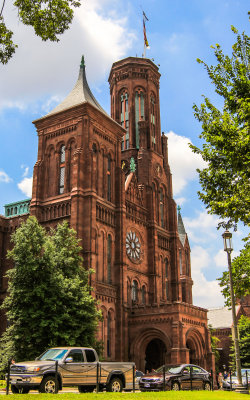 The Smithsonian Institution Castle in Washington DC