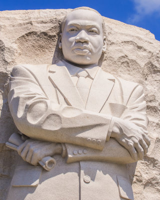 The Martin Luther King, Jr Memorial statue in Washington DC