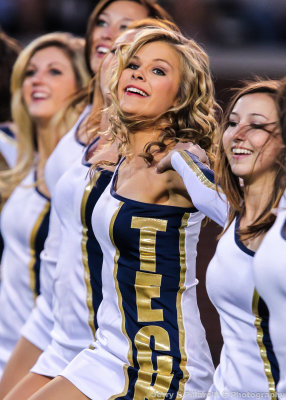 Yellow Jackets Dance Team members perform during the game