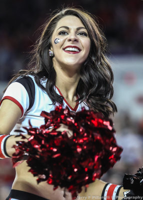 UGA Dance Team Member performs for the crowd
