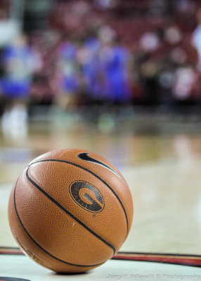 Georgia Basketball at court level