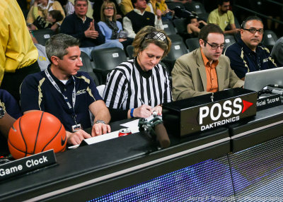 Game Officials at the Scorers table