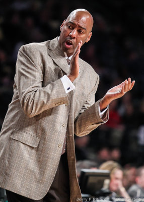Wake Forest Demon Deacons Head Coach Danny Manning on the sidelines