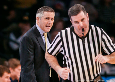 Georgia Tech Yellow Jackets Head Coach Brian Gregory has a few words for the referee