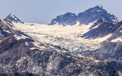 A mountain glacier in Glacier Bay National Park