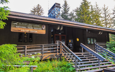The Glacier Bay Lodge and Visitor Center in Glacier Bay National Park