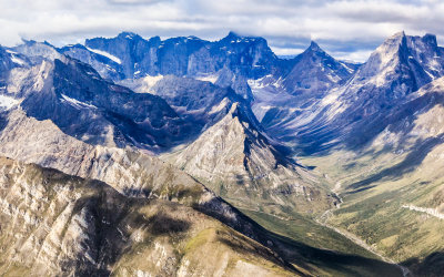 The Arrigetch Peaks area in Gates of the Arctic National Park