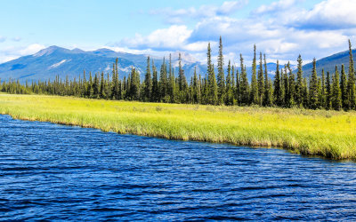 Taxiing on Circle Lake before takeoff in Gates of the Arctic National Park