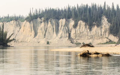 The banks of the Koyukuk River heading to Old Bettles from Bettles Alaska