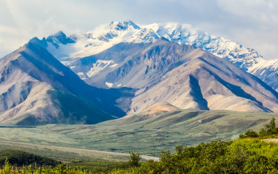 Alaska Range Mountains from the Park Road in Denali National Park